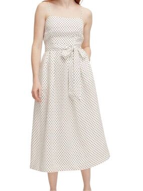 Kate Spade x target Mini Polka Dot Tie-Waist Midi Size 1X NWT